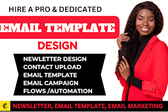 set up mailchimp email marketing flows, campaign integration, newsletter design