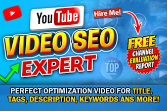 do best youtube video SEO expert perfect optimization and top rank