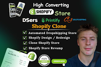copy, clone, revamp, duplicate and redesign any shopify website or shopify store