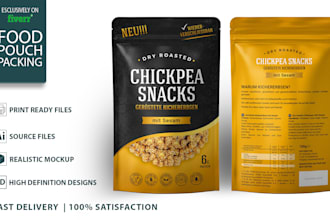 pouch packaging, zip pouch design, food packaging design