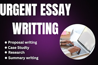 do urgent essay writing as an essay writing expert