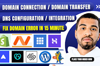 fix domain, connect domain, transfer domain, fix any domain issue in a minute