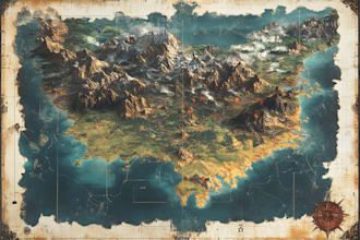 create high quality bespoke fantasy maps