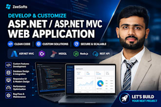 develop and customize asp net or asp net mvc web application