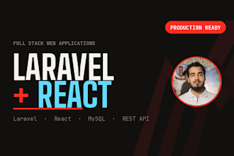 build a full stack laravel and react web application