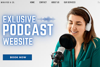 design podcast wordpress wix website music spotify apple buzzsprout dj website