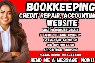 bookkeeping credit repair accounting tax finance insurance investment website
