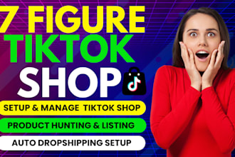 setup tiktok shop dropshipping with product hunting listing and automation