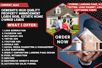 generate high quality property management leads real estate home owner leads
