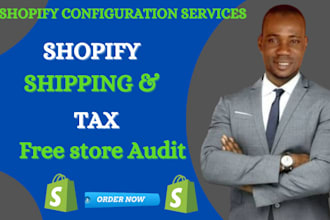 configure your shopify shipping and tax