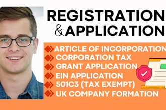 register non profit in UK, US, canada, do bylaws, 501c3, ein, uk tax, vat, grant