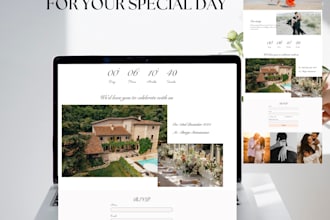 design wedding website with rsvp and guest management