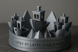 design a custom 3d printable logo for 3d printing
