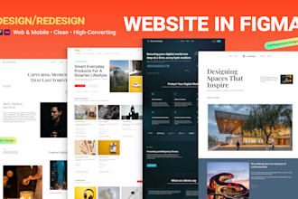 design user friendly website UI UX for web and mobile in figma