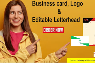 create ai powered logo, business card and letterhead for your brand