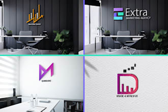 create tech technology marketing agency logo and job board