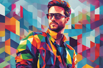 make your photo into wpap pop art portrait