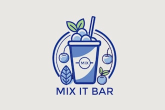 design top quality excellent bar logo