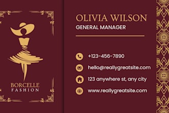 design minimal luxury unique business card within 24h