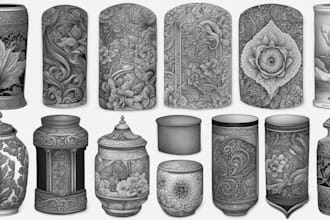 high end dotwork tattoo design for you