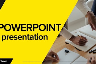 design a professional modern powerpoint presentation