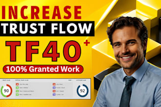 boost website majestic trust flow tf 40 plus