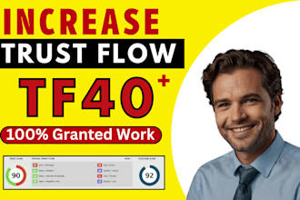 boost website majestic trust flow tf 40 plus