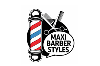 design genius included barber logo