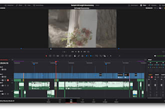 do creative or cinematic wedding video editing