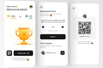 build loyalty app, reward base app, gamification app, discount app development