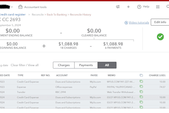 do bank reconciliation of your business in quickbooks, excel, and google sheet