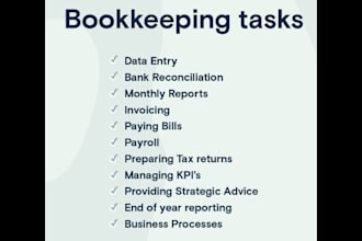 be your book keeper and your virtual assistant for any of your needs