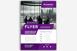 create promotional, corporate flyer for your business