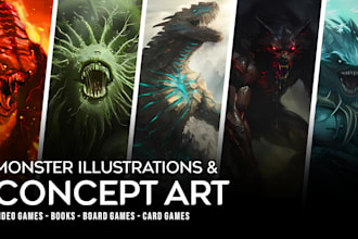 illustrate creatures or characters for your fantasy artwork