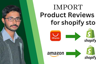 import product reviews from amazon and aliexpress to your shopify store