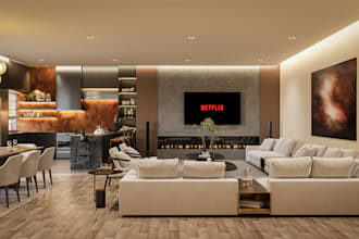 do 3d architectural design exterior interior rendering house commercial modeling