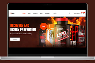 design nutraceutical website nootropic store nutraceutical shopify store