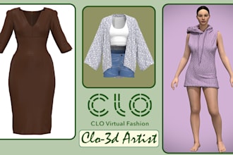 develop hyper realistic 3d clothing in clo3d