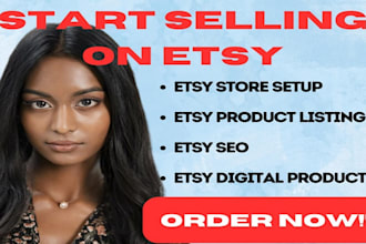 do etsy digital product design, setup etsy store, list etsy digital product