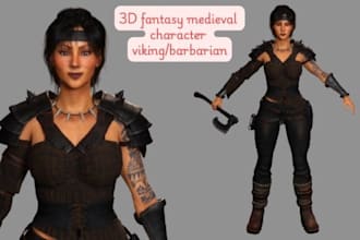 sculpt 3d character for 3d game character printing film rigging animation