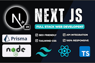 build react next js prisma node js with typescript website