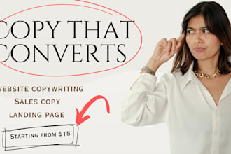 do sales page copy and website copywriting that drives higher results