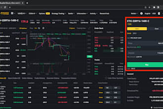 develop crypto exchange website, crypto trading website, wallet app, trading bot