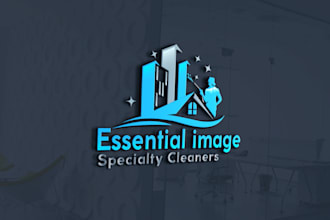 do janitorial, commercial, residential, pressure wash and cleaning services logo
