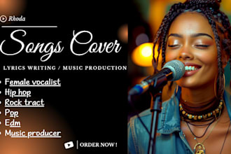 be your female vocalist, hip hop, rock tract, pop, edm, music producer