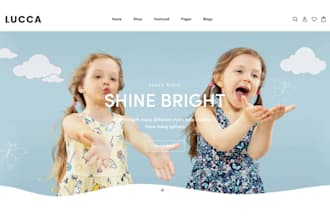 create kids clothing shopify store, dropshipping store, baby clothing store