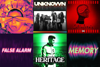 design cool album, ep and single art cover