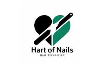 design progression nail technician logo