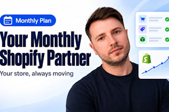 be your monthly shopify developer and technical partner for your store