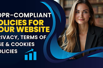 write gdpr compliant terms and privacy policy for your website